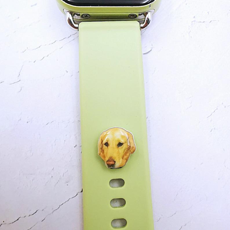 Personalisierte Bilder Apple Watch Charm, Apple Watch Band Ohrstecker, Uhrenarmband Pin, Geschenke Für Tierliebhaber, Personalisierte Erinnerungsgeschenke - namenecklacede