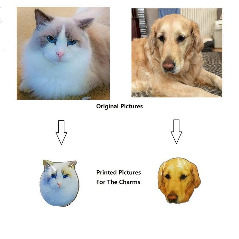 Personalisierte Bilder Apple Watch Charm, Apple Watch Band Ohrstecker, Uhrenarmband Pin, Geschenke Für Tierliebhaber, Personalisierte Erinnerungsgeschenke - namenecklacede