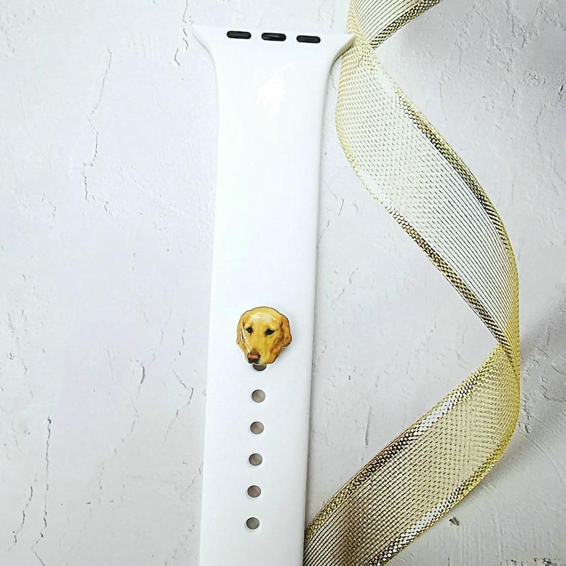 Personalisierte Bilder Apple Watch Charm, Apple Watch Band Ohrstecker, Uhrenarmband Pin, Geschenke Für Tierliebhaber, Personalisierte Erinnerungsgeschenke - namenecklacede