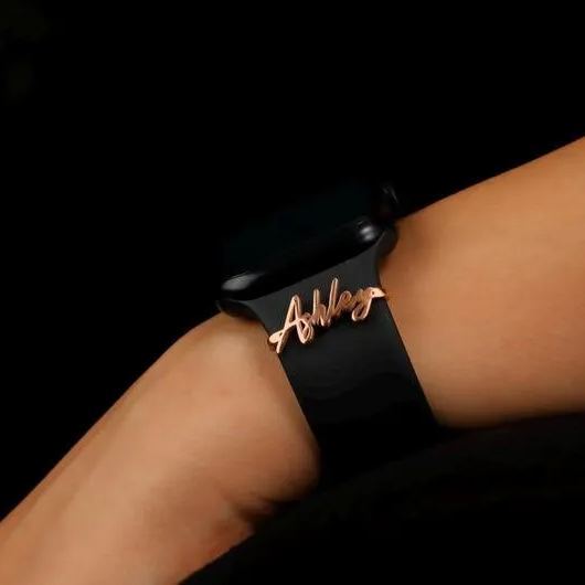 Uhrenarmband-anhänger Aus Sterlingsilber – Personalisierter Uhrenschmuck – Uhrenarmband-anhänger – Benutzerdefinierter Namensanhänger Für Uhrenarmbänder - namenecklacede