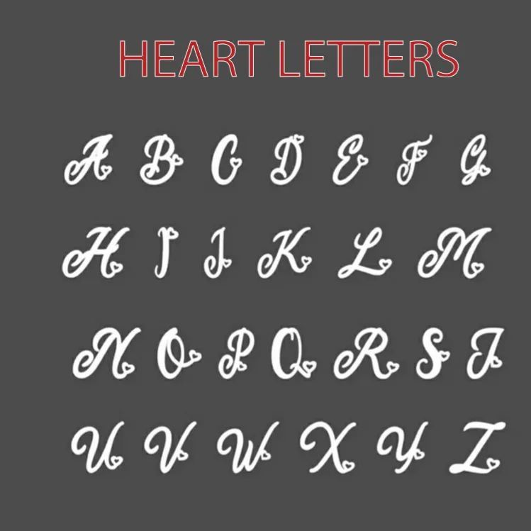 Individuelle Buchstaben-halskette – Personalisierter Einzelner Buchstaben-anhänger, Einfache Buchstaben-halskette Mit Herz-akzent, Geschenk Für Frauen - namenecklacede