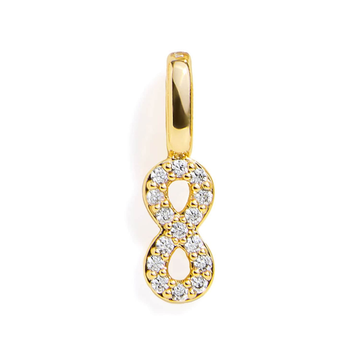 Unendlichkeit-charm – Gold - ihrenamenskettede