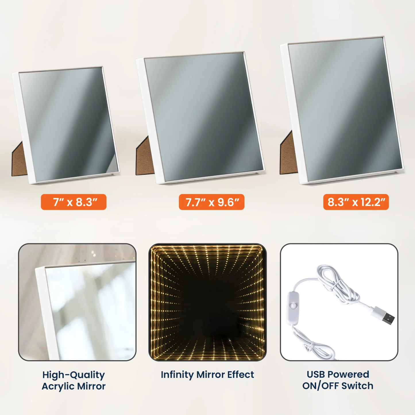 Ich Liebe Dich Jeden Tag – Personalisierter Foto-infinity-spiegel-leuchtkasten, Individuelles Bild, Infinity-spiegel-wanddeko, Valentinstagsgeschenk - namenecklacede