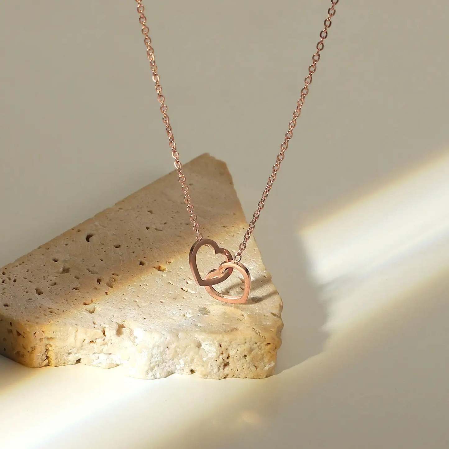 Personalisierte Herzkette Mit Eternal Rose Box, Personalisierte Namenskette Und Forever Rose Geschenkset, Herz-zu-herz-namenskette - namenecklacede