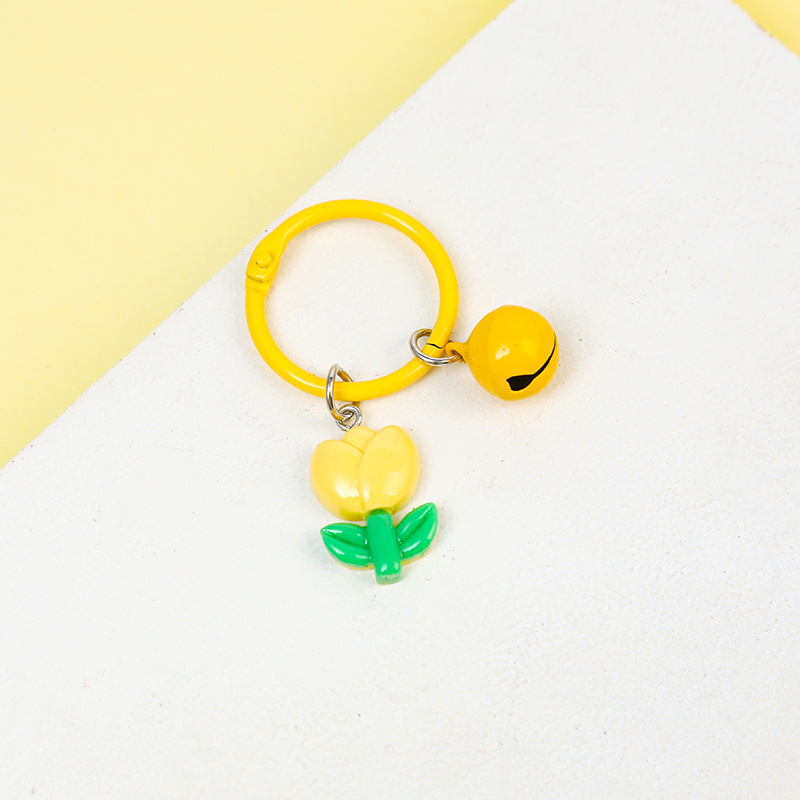 Schlüsselanhänger Mit Blumenglocke – Eleganter Blumenanhänger, Süßer Taschenanhänger