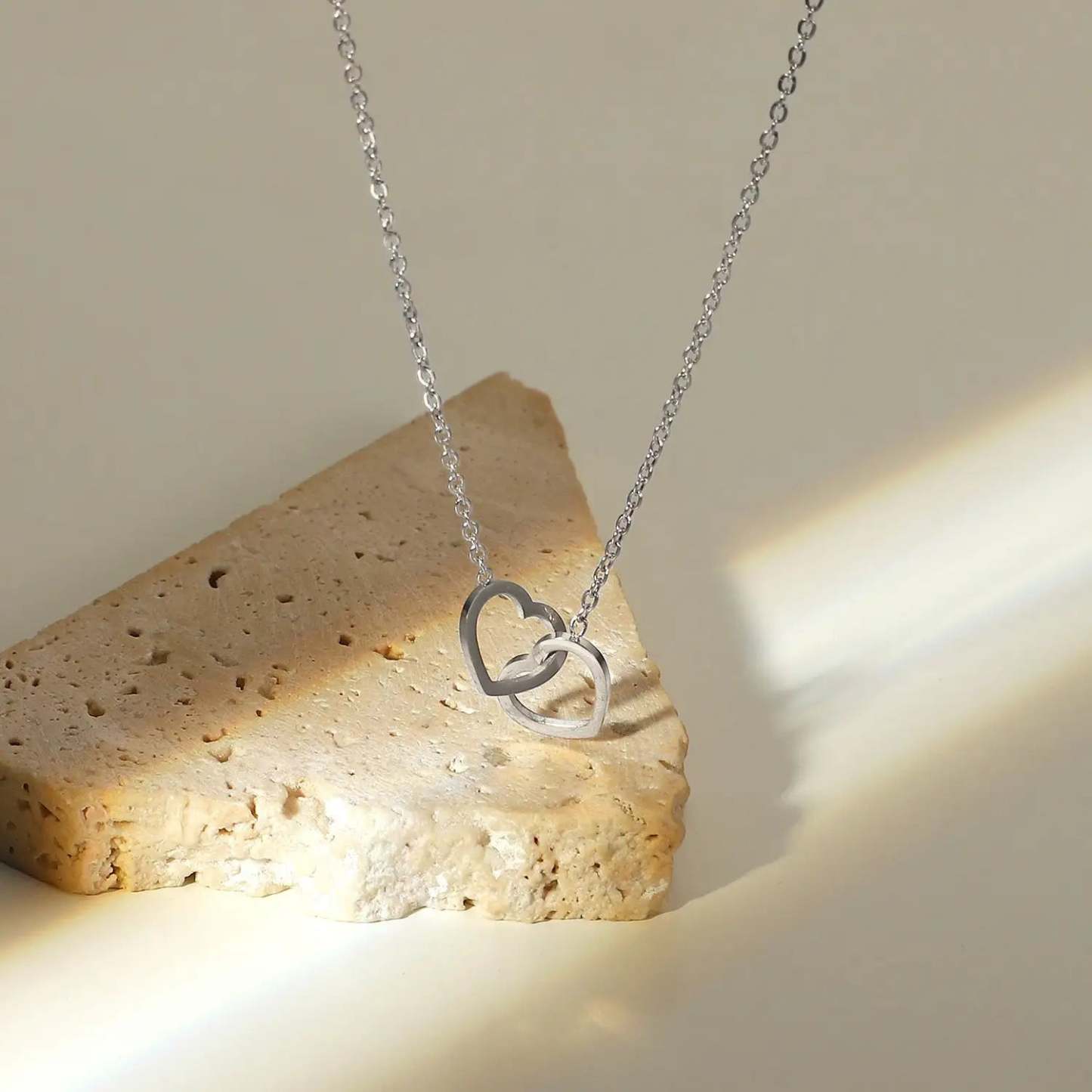 Personalisierte Herzkette Mit Eternal Rose Box, Personalisierte Namenskette Und Forever Rose Geschenkset, Herz-zu-herz-namenskette - namenecklacede