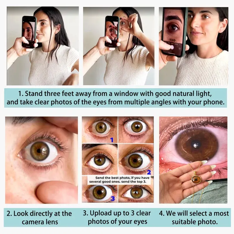 Personalisierte Seelenverwandten-augen-halskette: Einzigartiges Geschenk Für Ihre Liebsten Mit Augenfoto. - namenecklacede