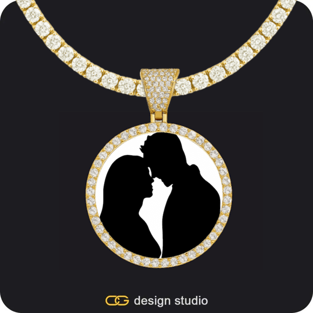 Custom Photo Pendant Necklace Multiple Shapes Personalized Keepsake For Her And Him Gifts