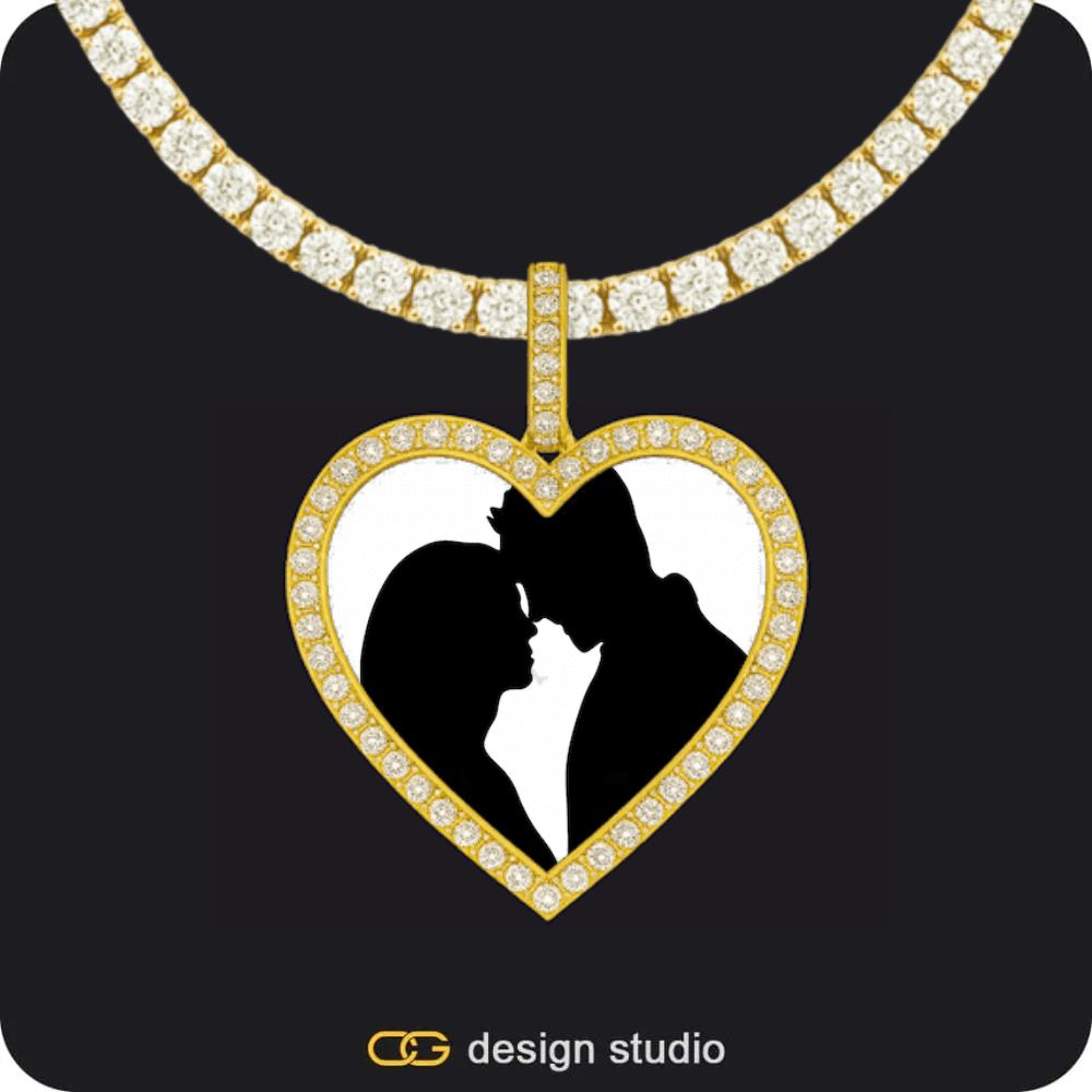 Custom Photo Pendant Necklace Multiple Shapes Personalized Keepsake For Her And Him Gifts