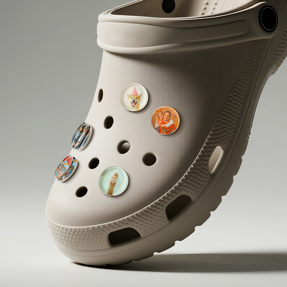 Put Your Face on a Shoe Charm Custom Photo Clog Charms Personalized & Super Fun Gift Custom Face Shoe Accessory