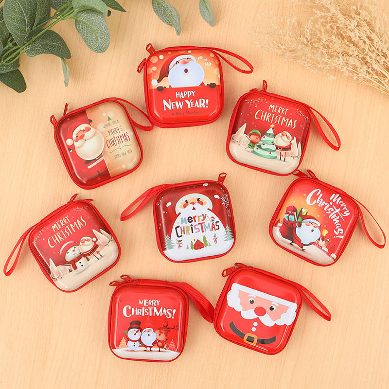 Kids' Christmas Coin Purse Adorable Christmas Mini Pouches 16 Styles of Christmas Coin Purses for Children