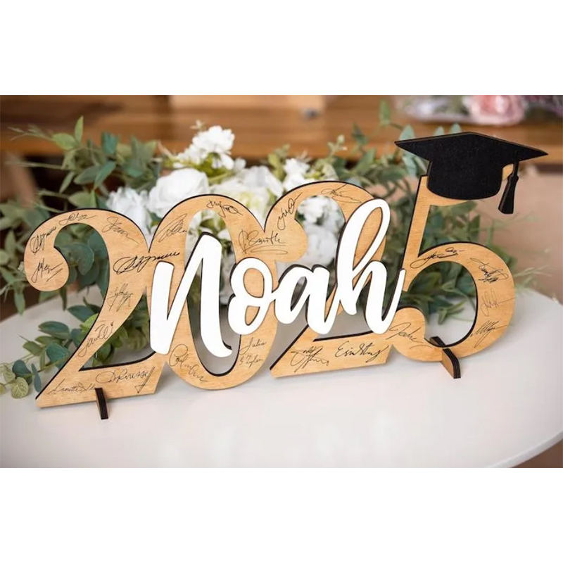 Personalized Graduation Guest Book Alternative, Graduation Guest Book Sign, Graduation Signature Board, Graduation Party Wooden Sign