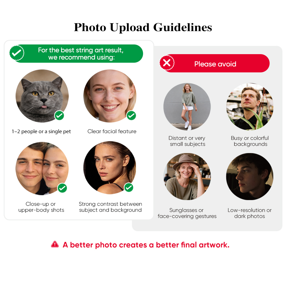 Personalized Photo String Kit Thread Portrait Art Create Your Own Unique Thread Painting with our DIY String Art Kit DIY Wall Art Handmade Gift