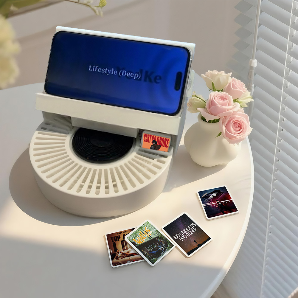 NFC Music Card Bar Player Interactive Song Card Portable Speaker with Custom Playlist Memory Creative Gift for Music Lovers