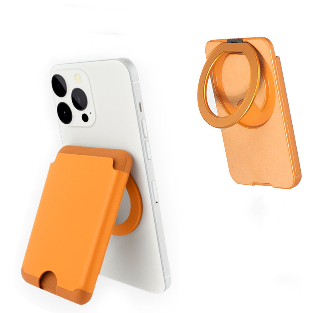 MagSafe Wallet Stand 2-in-1 Magnetic Card Holder & Phone Kickstand Portable Kickstand & Card Slot Slim MagSafe Wallet & Stand