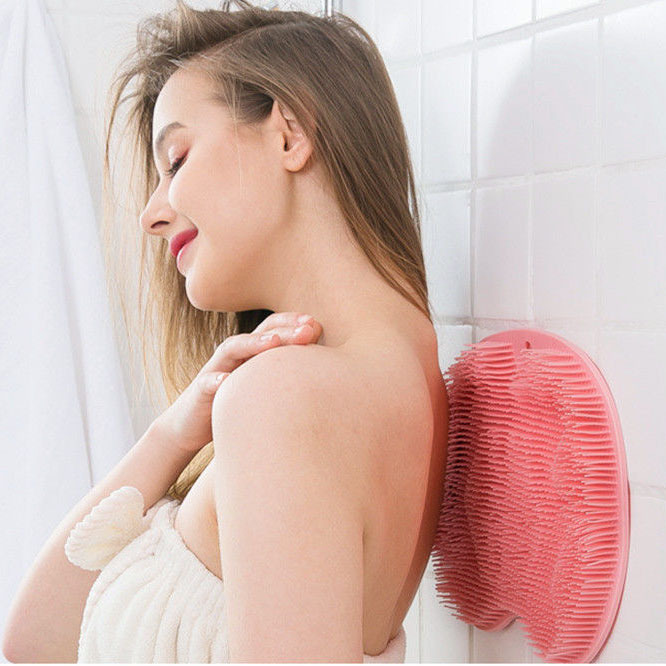 Silicone Shower Back Scrubber Wall-Mounted Exfoliating & Massaging Bath Mat