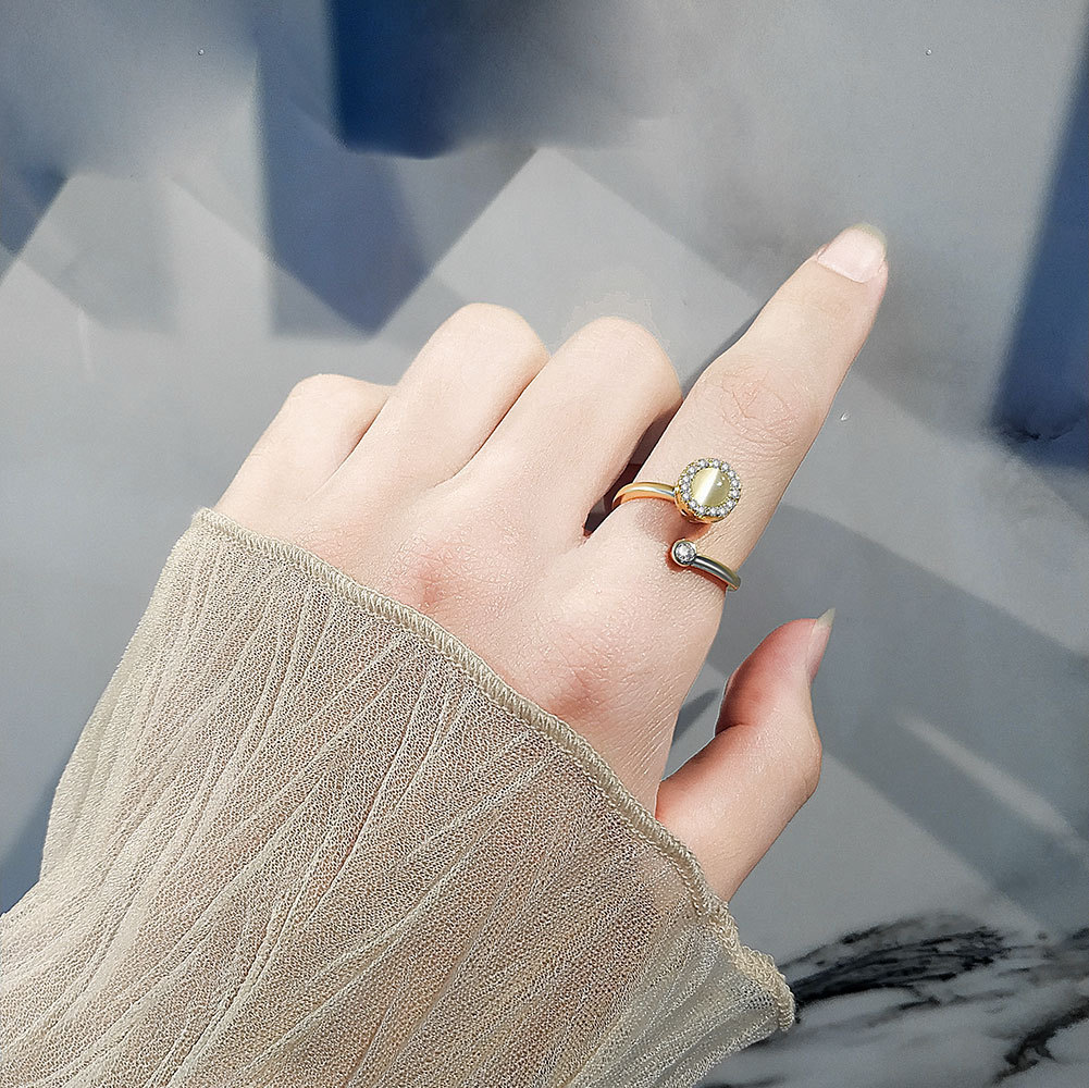 Spinning Fidget Ring for Anxiety Adjustable Anxiety Fidget Ring Anti-Anxiety Fidget Spinner Ring 