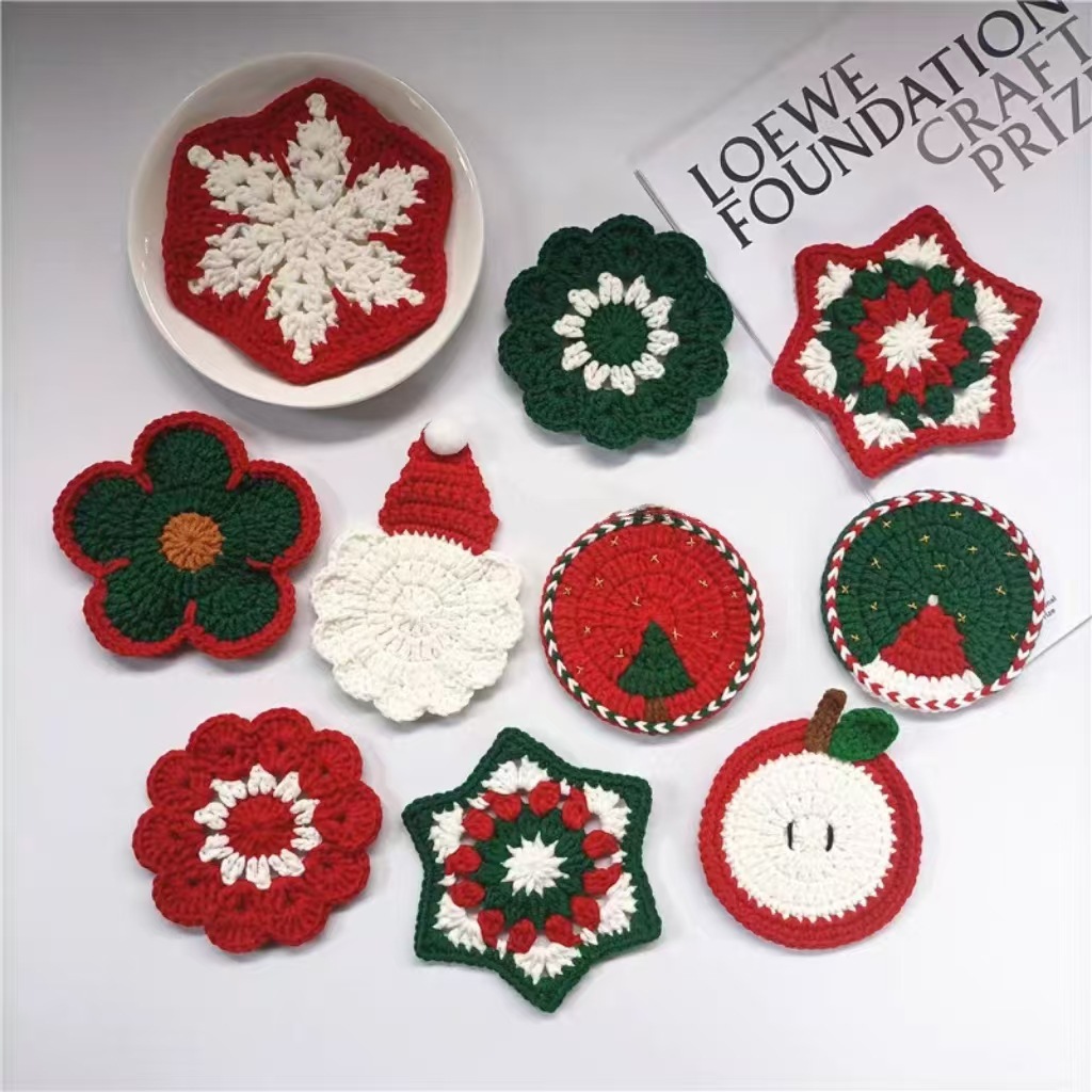 Christmas Coaster Collection Snowflakes, Apple & More Variety Christmas Themes Christmas Gifts