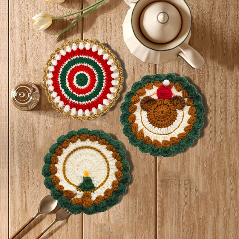 Christmas  Coasters Festive & Mixed Holiday Styles Christmas Gift