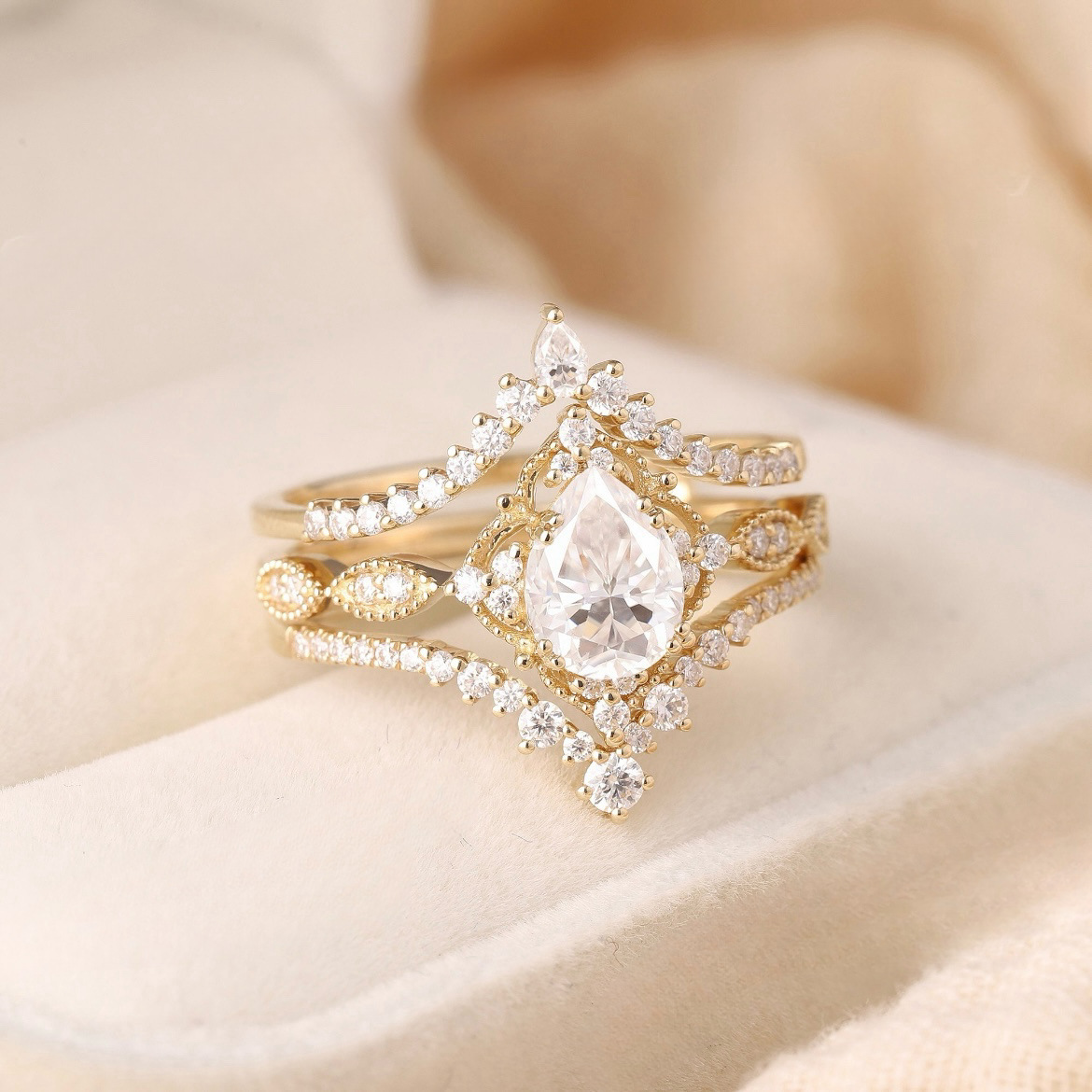 Crown Diamond Ring Trendy Women’s Jewelry Sparkling Romantic Surprise Ring For Her