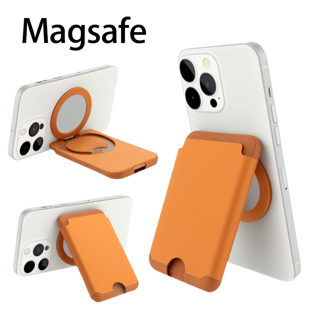 MagSafe Wallet Stand 2-in-1 Magnetic Card Holder & Phone Kickstand Portable Kickstand & Card Slot Slim MagSafe Wallet & Stand