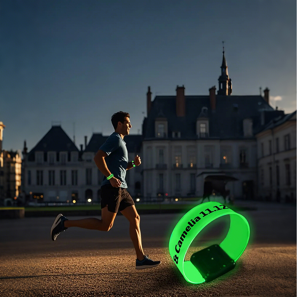 Custom Men's Photo Engraved Bracelet Personalized Luminous Watch Bracelet Anniversary Gifts for Him - soufeelus