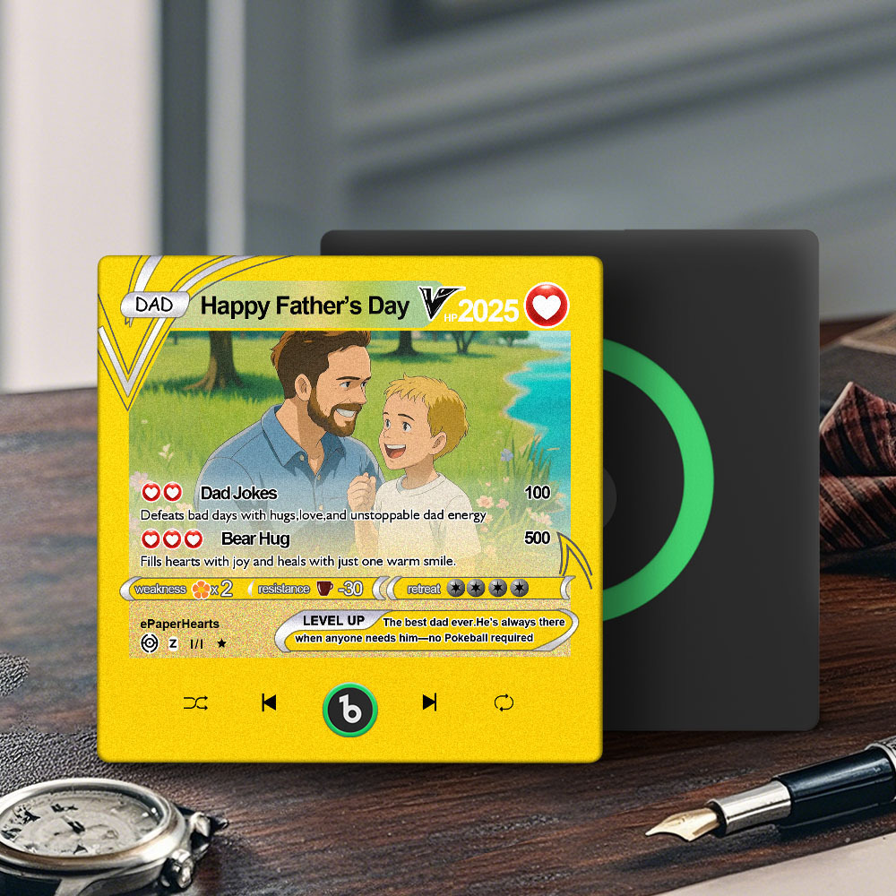 Custom Music And Photo Fridge Magnet Poke Card Style FridgeBeats Pro Supports Bluetooth Connectivity Gift for Father