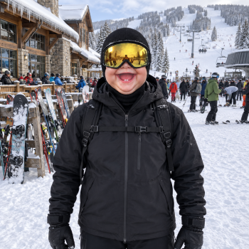 Funny Baby Face Ski Mask Novelty Thermal Balaclava Hood Winter Face Cover For Outdoor Sports