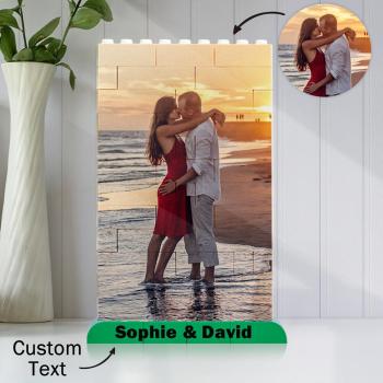 Personalized Brick Rectangle Building Photo Block Spotify Code Custom Text Frame - soufeelus