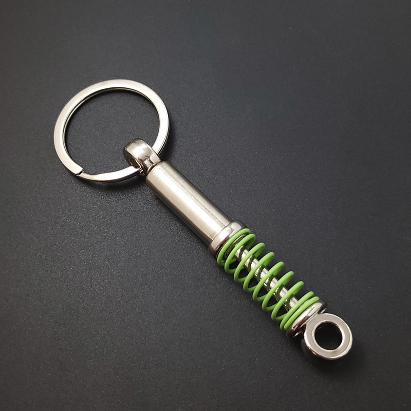 Father's Day Gifts Mini Shock Absorber Keychain Spring Personalized Suspension Keychain Compressible Spring Stress Reliever Custom Engraved Shock