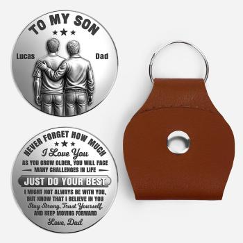 [3D Printing Effect] Custom Pocket Hug for Son/Daughter/Grandson/Granddaughter - Just Do Your Best