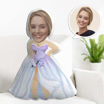 Custom Face Minime Throw Pillow Personalized Halloween Gifts For Her - Giftlab