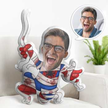 Custom Halloween Gifts Personalized Spider Man Minime Throw Pillow Gifts - Giftlab