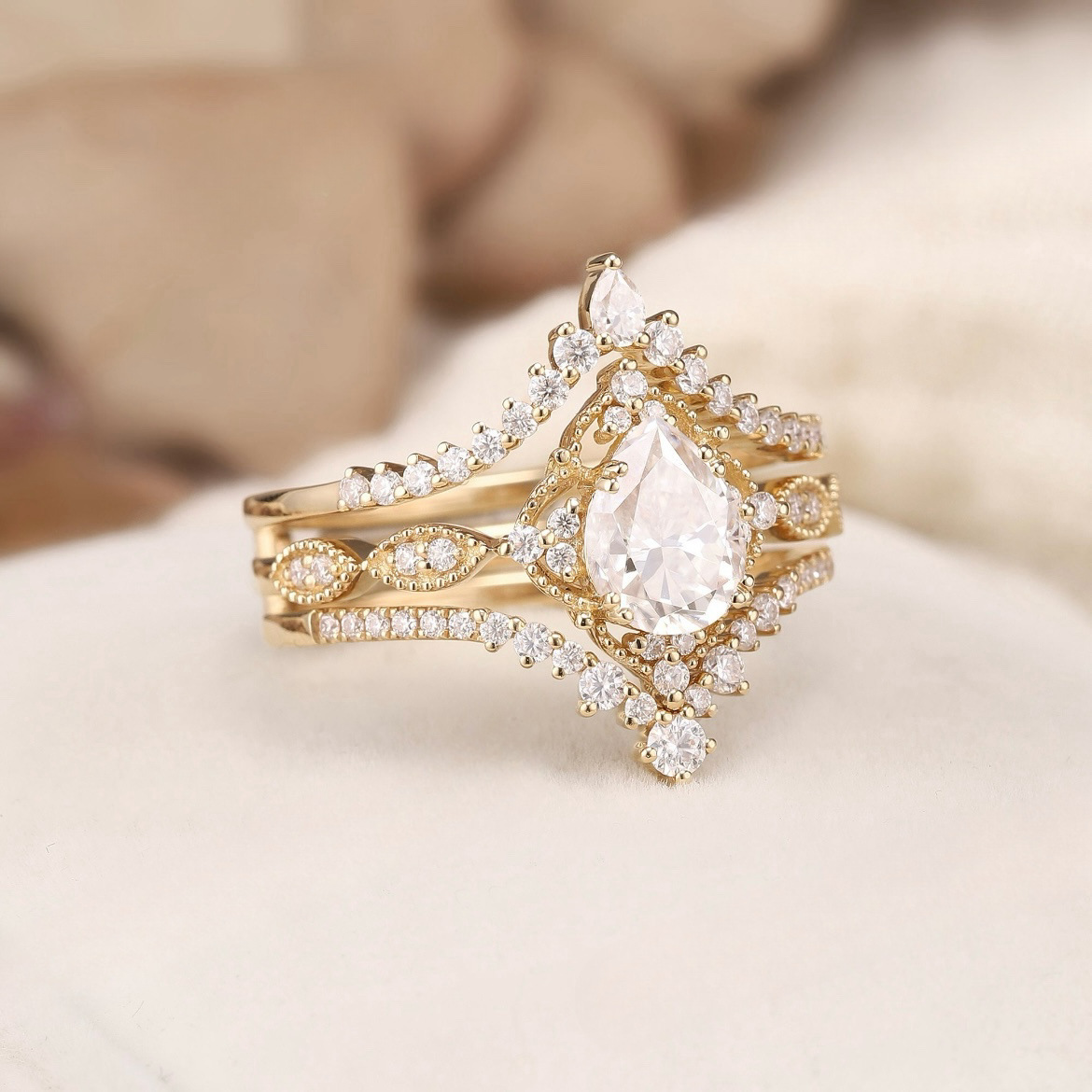 Crown Diamond Ring Trendy Women’s Jewelry Sparkling Romantic Surprise Ring For Her