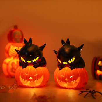 Halloween Haunted Night Creepy Pumpkin Light-Up Prop - namenecklace