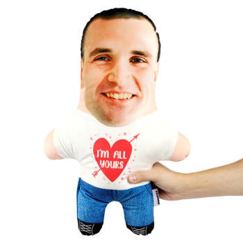 Custom Minime Throw Pillow I'm All Yours Custom Face Gifts Personalized Photo Minime Pillow - Get Photo Blanket