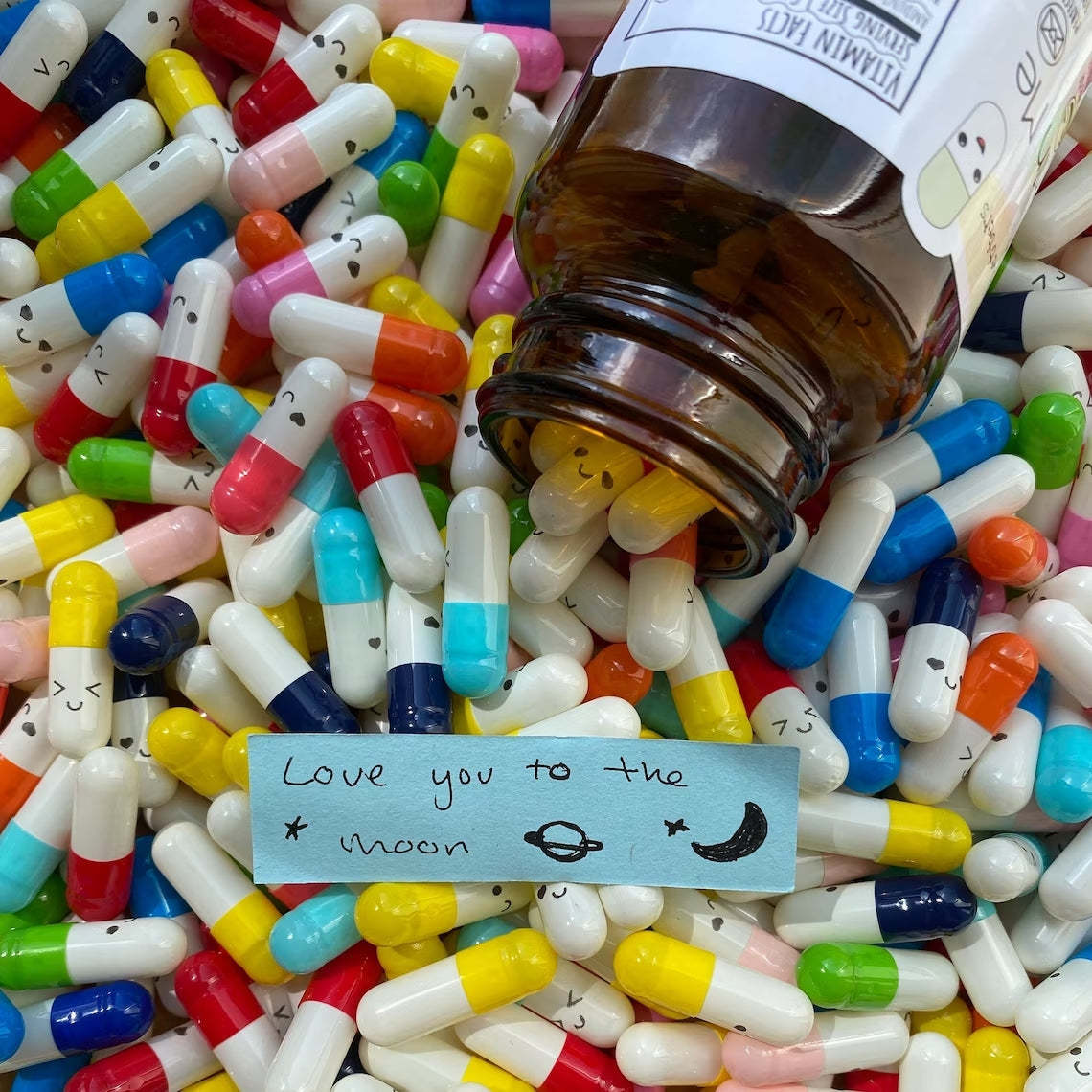 DIY Glow Capsule Letter Message Cute Gift for Him Valentines Day Gift Anniversary Boyfriend Birthday BF Meaningful Adorable V-Day Present For Him Love Notes - NameNecklace