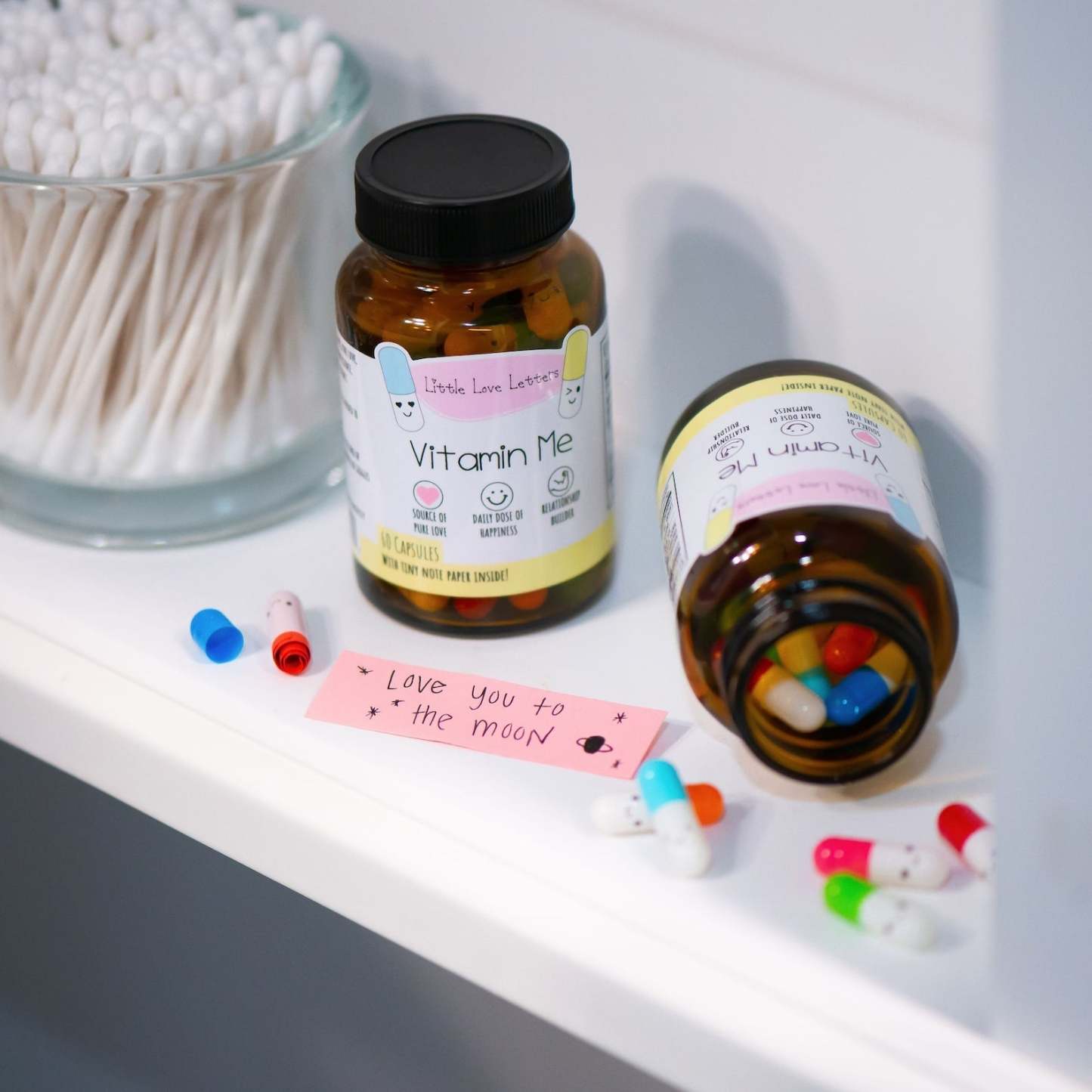 DIY Glow Capsule Letter Message Cute Gift for Him Valentines Day Gift Anniversary Boyfriend Birthday BF Meaningful Adorable V-Day Present For Him Love Notes - NameNecklace