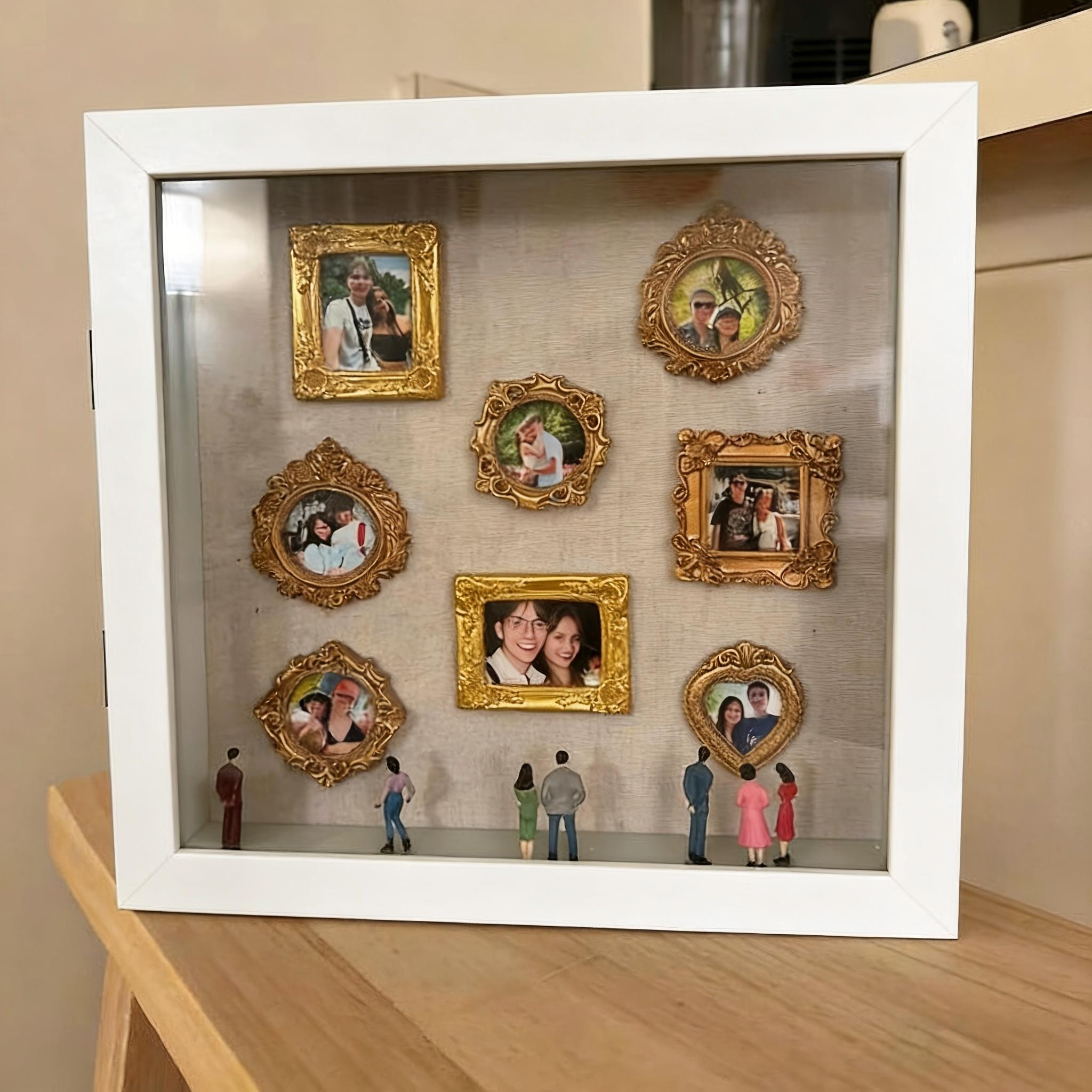Museum of Us Mini Museum Shadow Box | Baroque Vintage Photo Decor - namenecklace