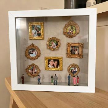 Museum of Us Mini Museum Shadow Box | Baroque Vintage Photo Decor - namenecklace