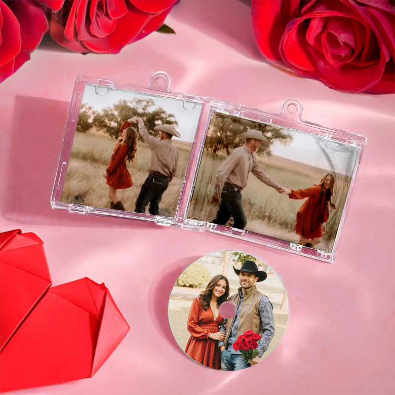 Custom Mini Album CD Keychain Personalized Music Gift Music Lover Keychain CD Album - namenecklace