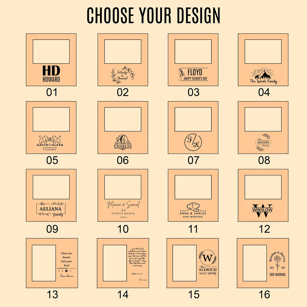 Custom Engraved Leather Photo Frame Personalized Anniversary Gift for Couples Anniversary Gifts