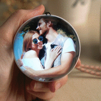 Memory Orb Personalized Video Christmas Ornament Custom Video Display Sphere Cherished Memories Christmas Globe Ornament with Video