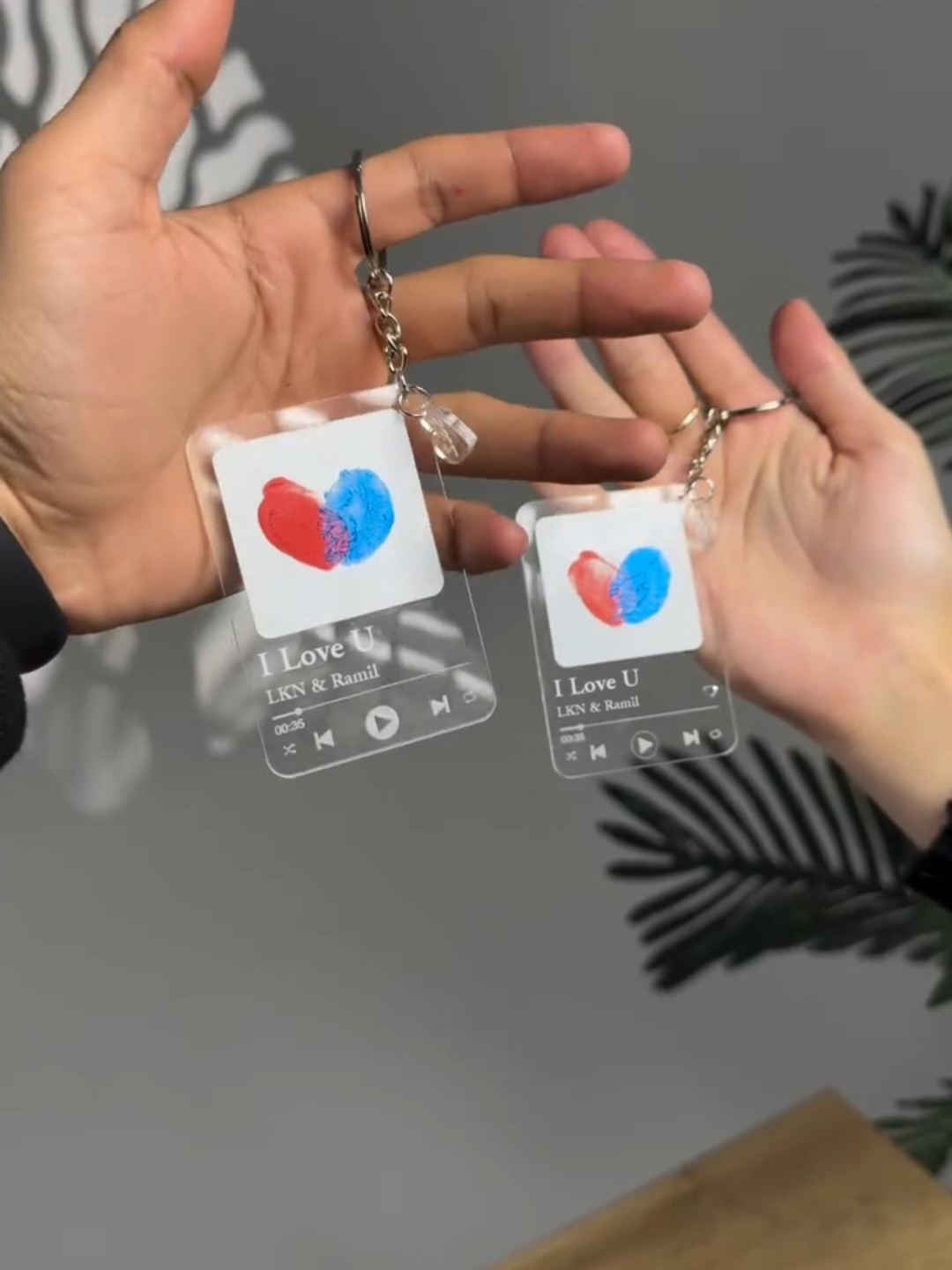 Fingerprint Keychain  Commemorate Your Special Day with a Unique Touch Anniversary Valentine’s Day for Couples Gifts Symbolizing Eternal Love