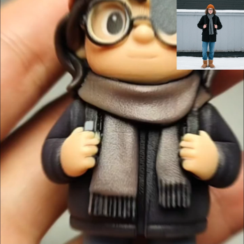 Father's Day Gifts Custom Action Figure Personalized 3D Printed Figurine from AI Photo Romantic and Fun Gift for Husband