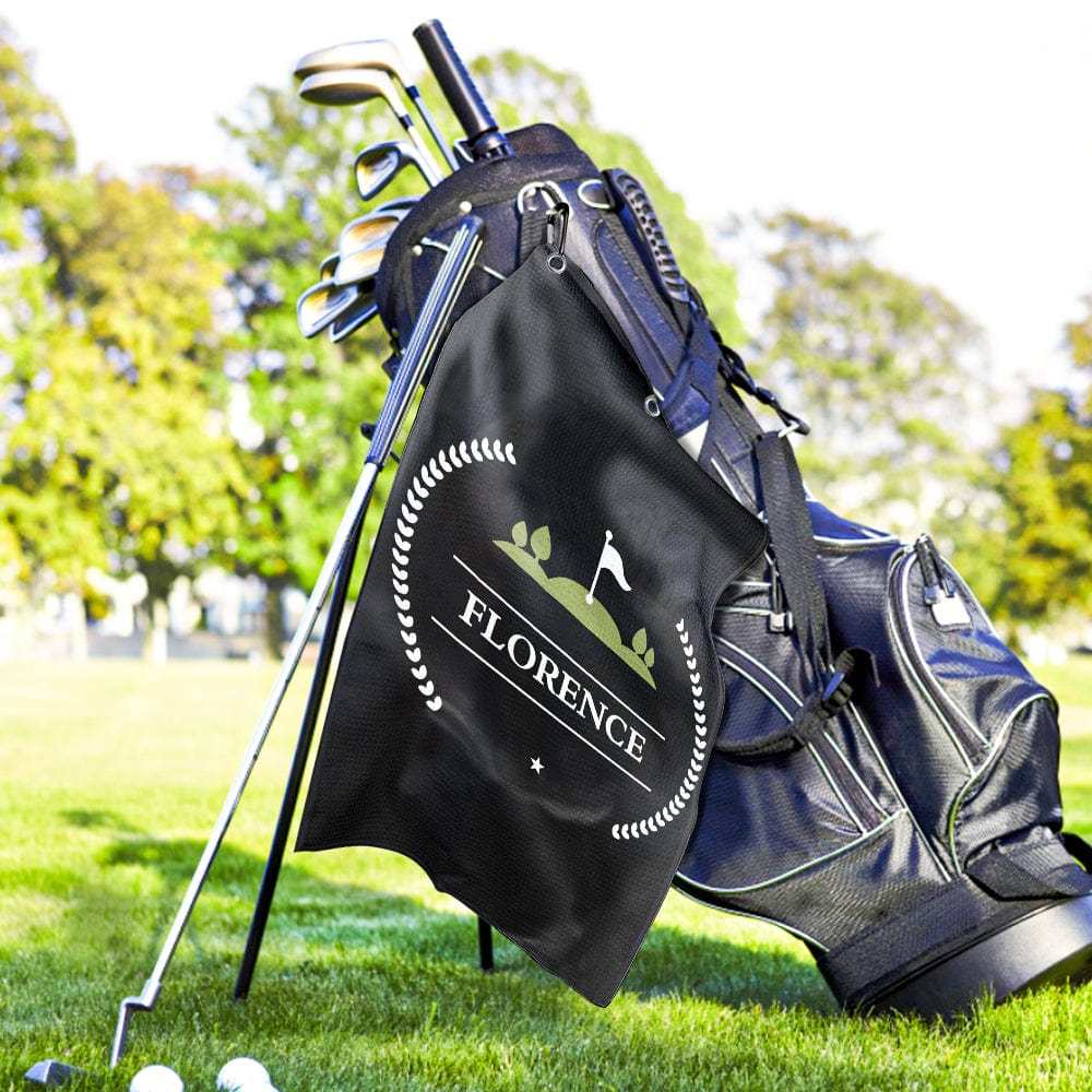 Printed Golf Towel Custom Golf Towel Sports Towel Gifts for Golf Lovers - GiftLab