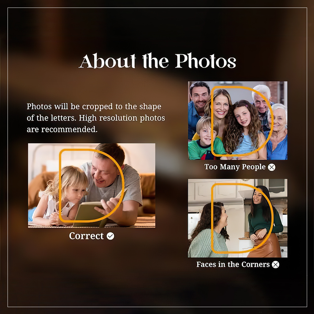 Personalized Photo Night Light for Dad/Papa Custom Photo LED Night Light Personalized with Photos & Names Heartfelt Father's Day Gift