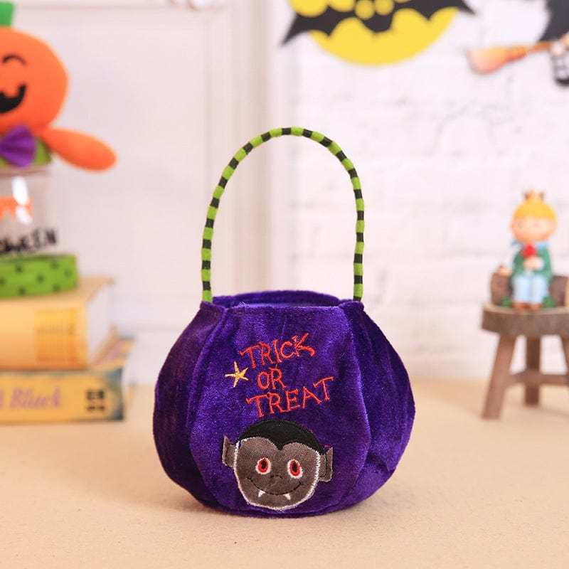 Halloween Trick or Treat Bags Reusable Candy Basket Gifts for Kids 4 Styles - Giftlab