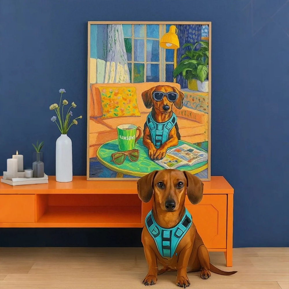 Custom Pet Dopamine Colors Art Posters Your Cat Dog Art Design Photo Home Decor