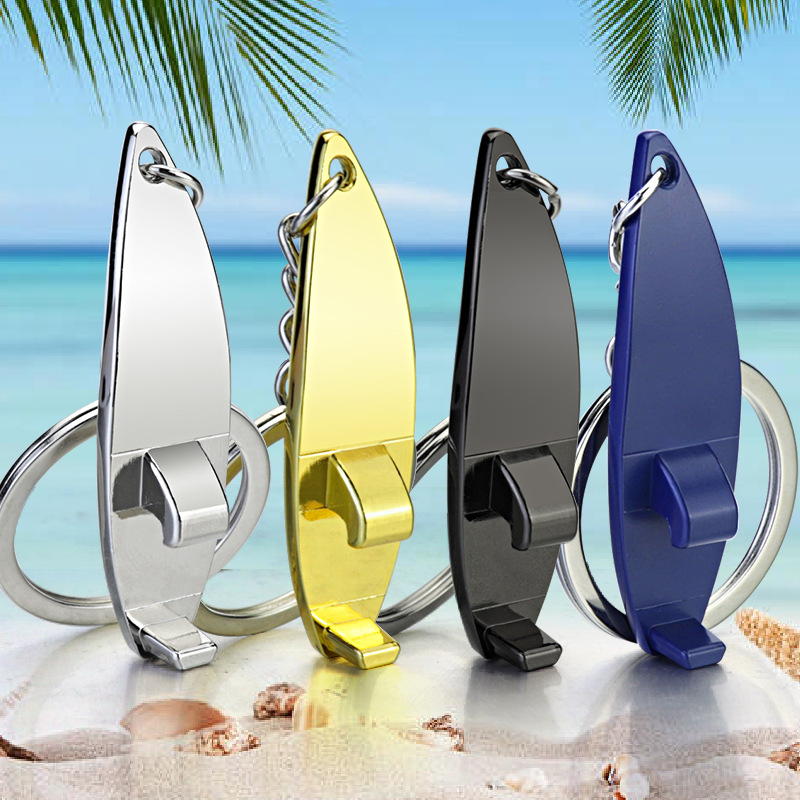 Surfboard Bottle Opener Keychain Metal Surfing Keychain Metal Surfboard Keychain Bottle Opener Surfer Key Ring Gift for Him